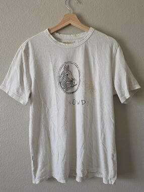 imogene + willie Off-White 'Howdy' Graphic Tee Size XL